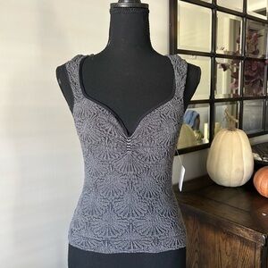 Free People love letter sweetheart top in black size medium. New with tags.